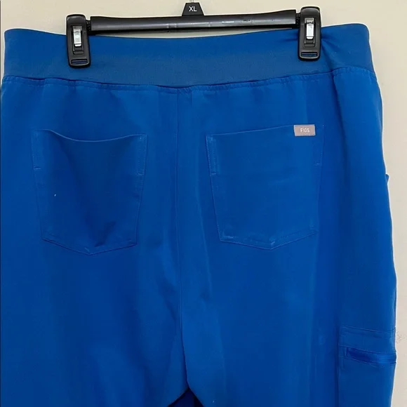 Figs Women's Blue Jogger Pants Size XL /T Side & Back Pockets Drawstring Waist - Picture 8 of 13